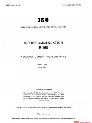 ISO/R 160:1960 PDF