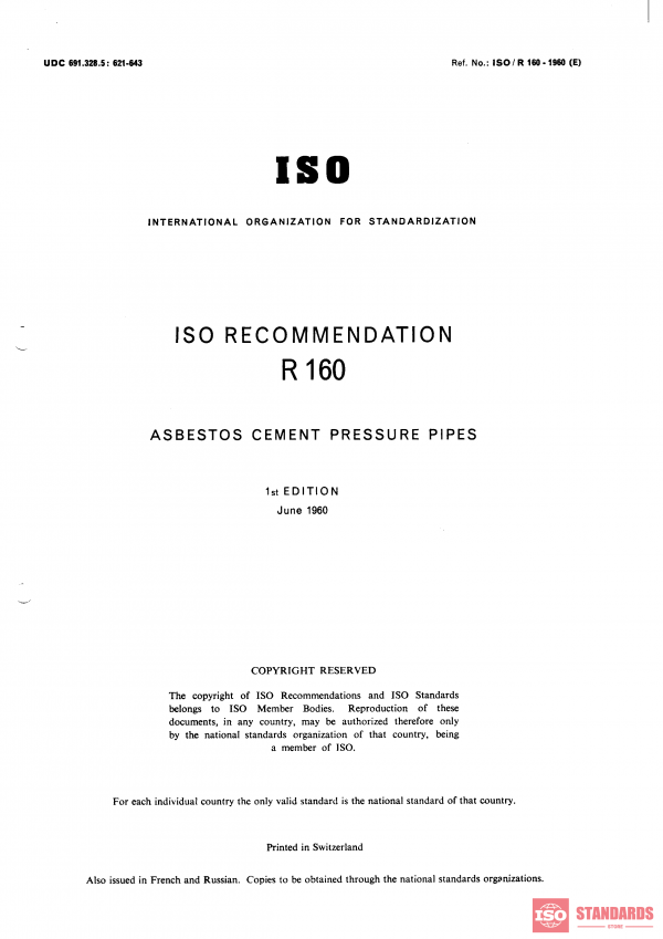 ISO/R 160:1960 PDF