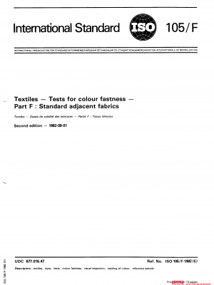 ISO 105-F:1982 PDF