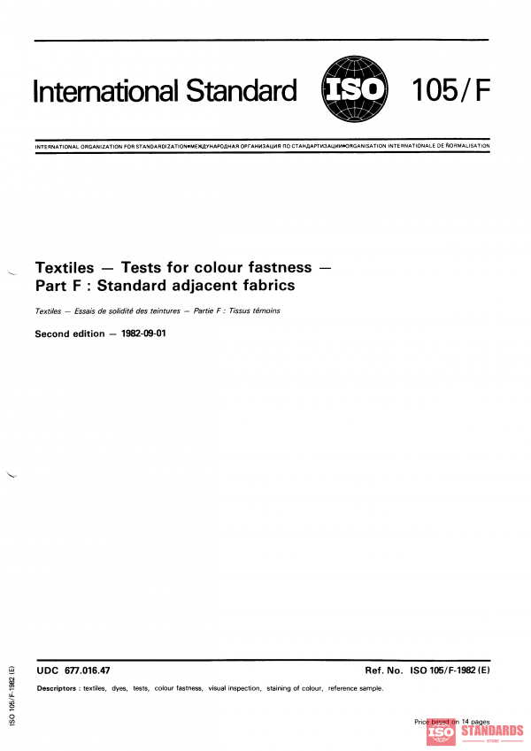 ISO 105-F:1982 PDF