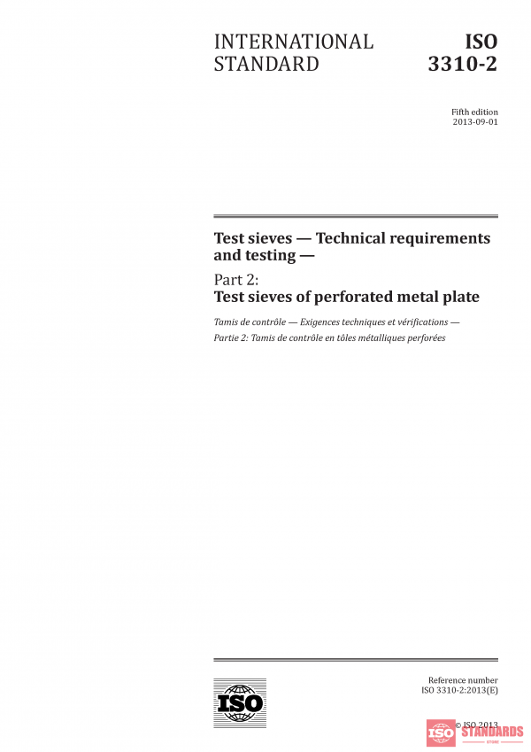 ISO 3310-2:2013 PDF