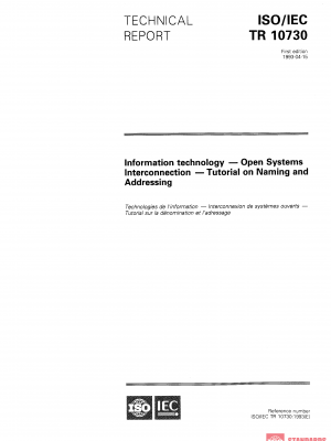 ISO/IEC TR 10730:1993 PDF