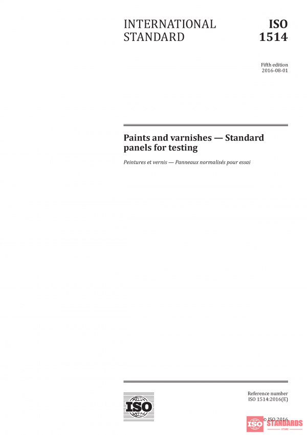 ISO 1514:2016 PDF