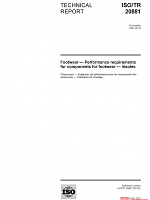 ISO/TR 20881:2007 PDF