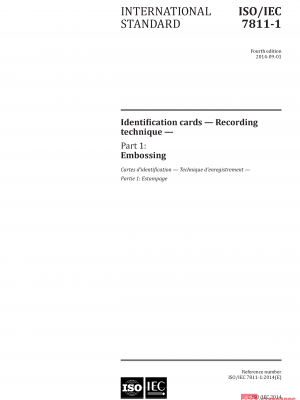 ISO/IEC 7811-1:2014 PDF