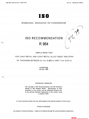 ISO/R 954:1969 PDF