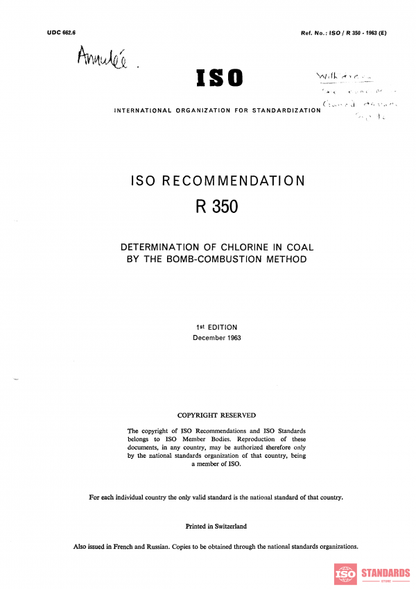 ISO/R 350:1963 PDF