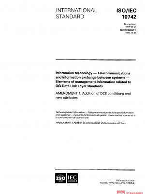 ISO/IEC 10742:1994/Amd 1:1995 PDF