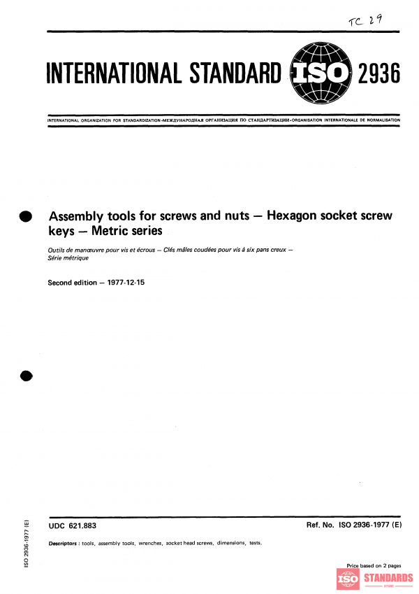 ISO 2936:1977 PDF