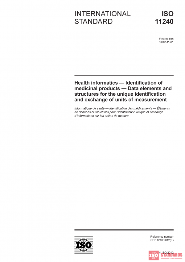 ISO 11240:2012 PDF