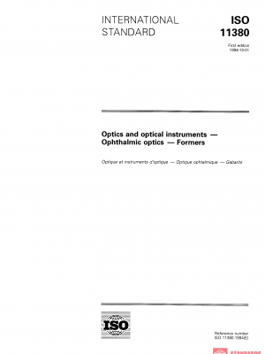 ISO 11380:1994 PDF