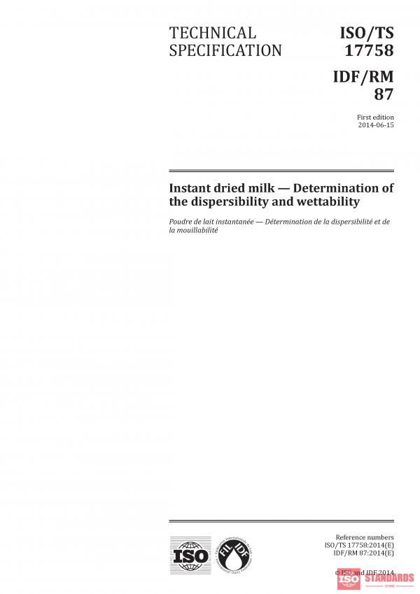 ISO/TS 17758:2014 PDF