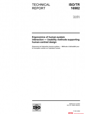 ISO/TR 16982:2002 PDF