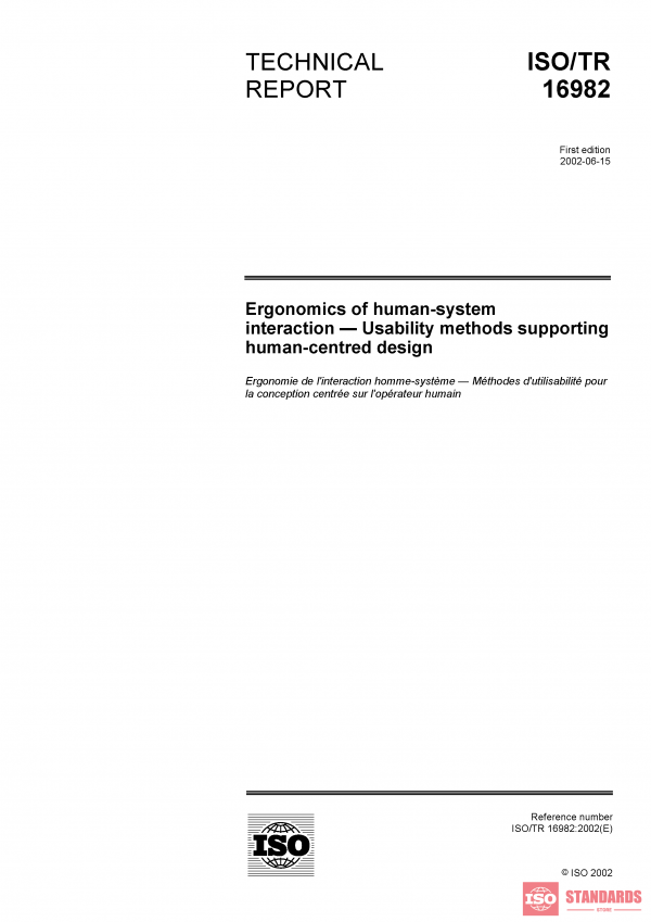 ISO/TR 16982:2002 PDF