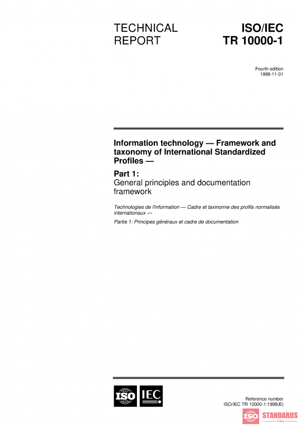 ISO/IEC TR 10000-1:1998 PDF