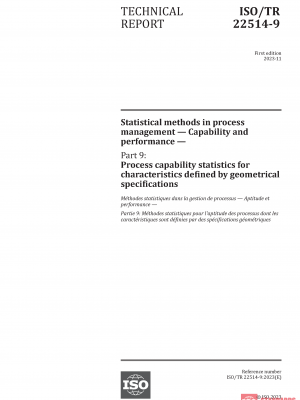 ISO/TR 22514-9:2023 PDF