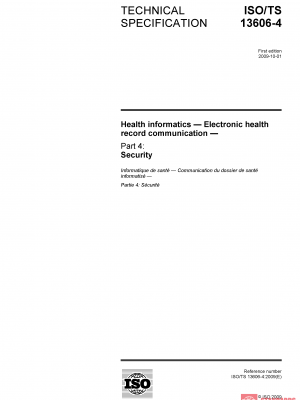 ISO/TS 13606-4:2009 PDF