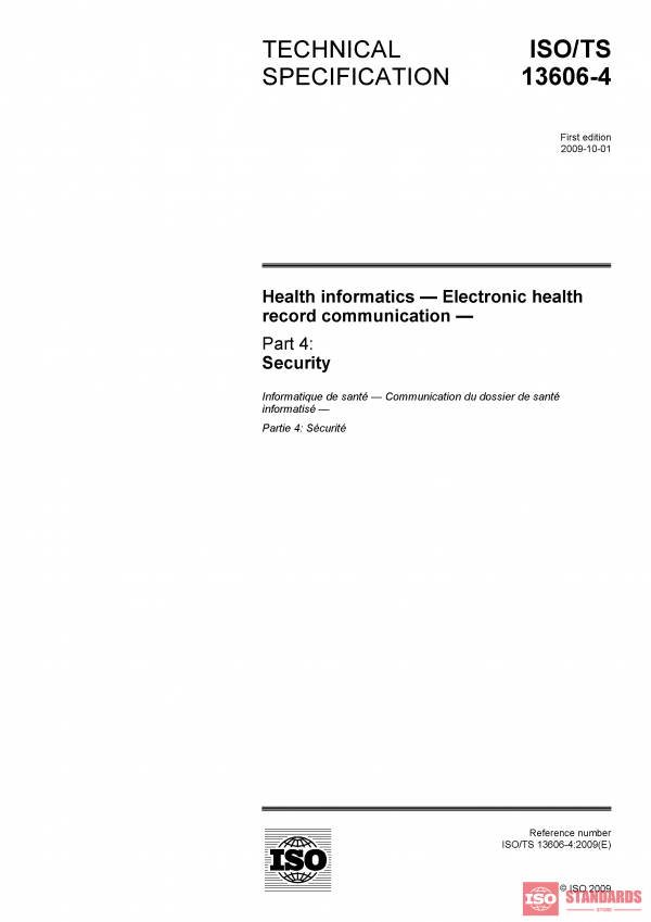 ISO/TS 13606-4:2009 PDF