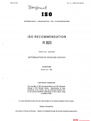 ISO/R 823:1968 PDF