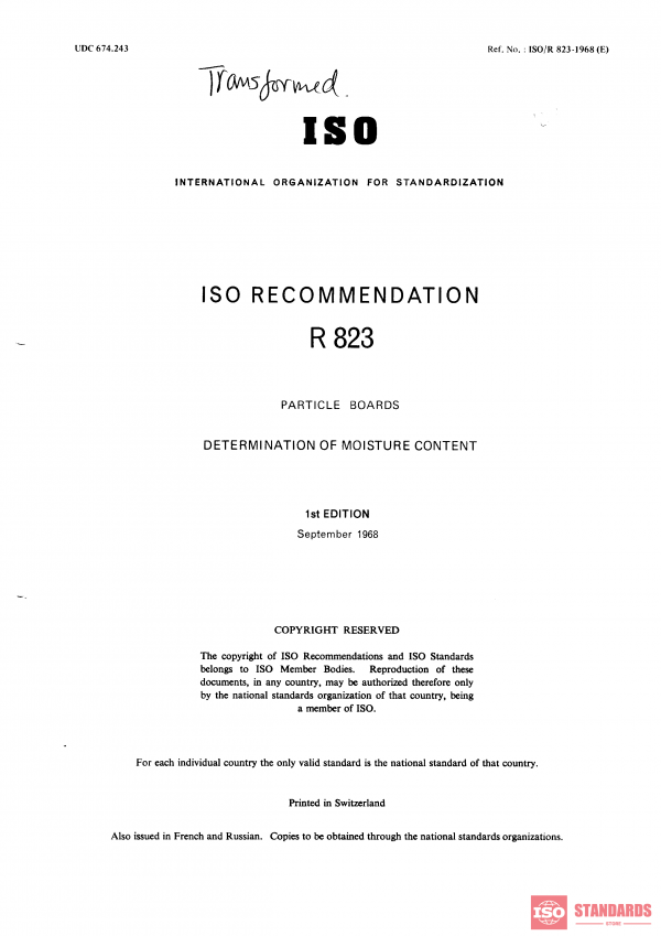 ISO/R 823:1968 PDF