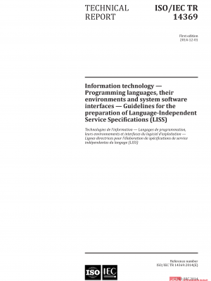ISO/IEC TR 14369:2014 PDF