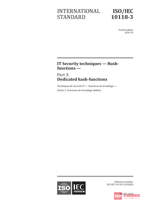ISO/IEC 10118-3:2018 PDF