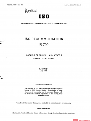 ISO/R 790:1968 PDF