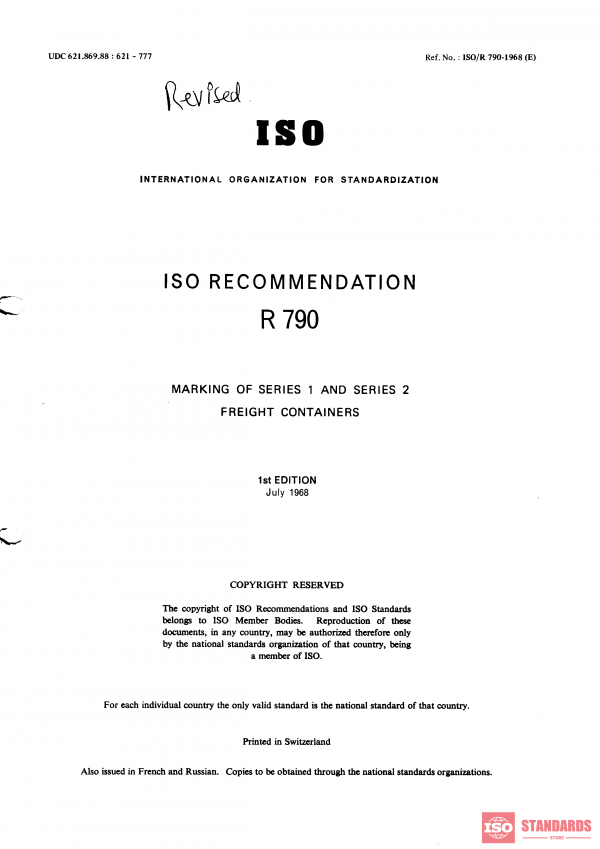 ISO/R 790:1968 PDF
