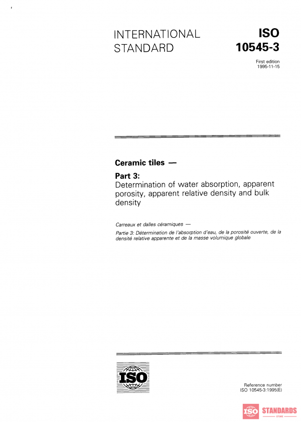 ISO 10545-3:1995 PDF