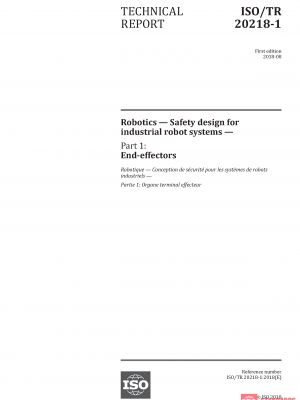 ISO/TR 20218-1:2018 PDF