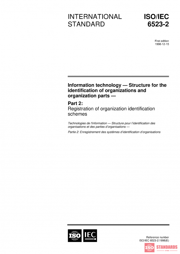 ISO/IEC 6523-2:1998 PDF