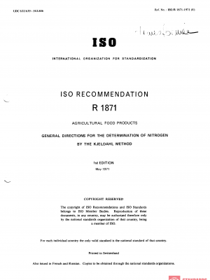 ISO/R 1871:1971 PDF