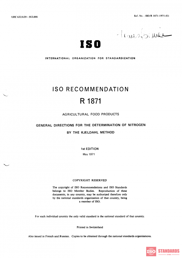 ISO/R 1871:1971 PDF