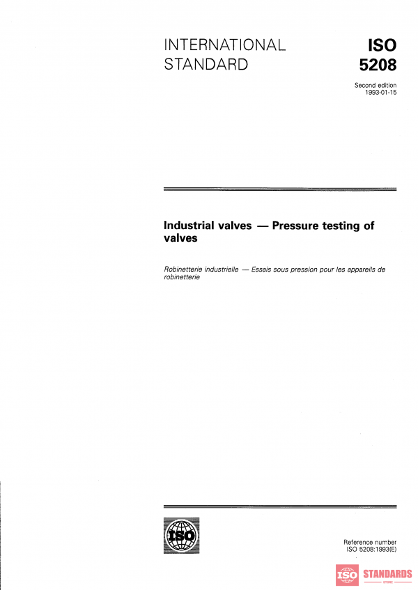 ISO 5208:1993 PDF
