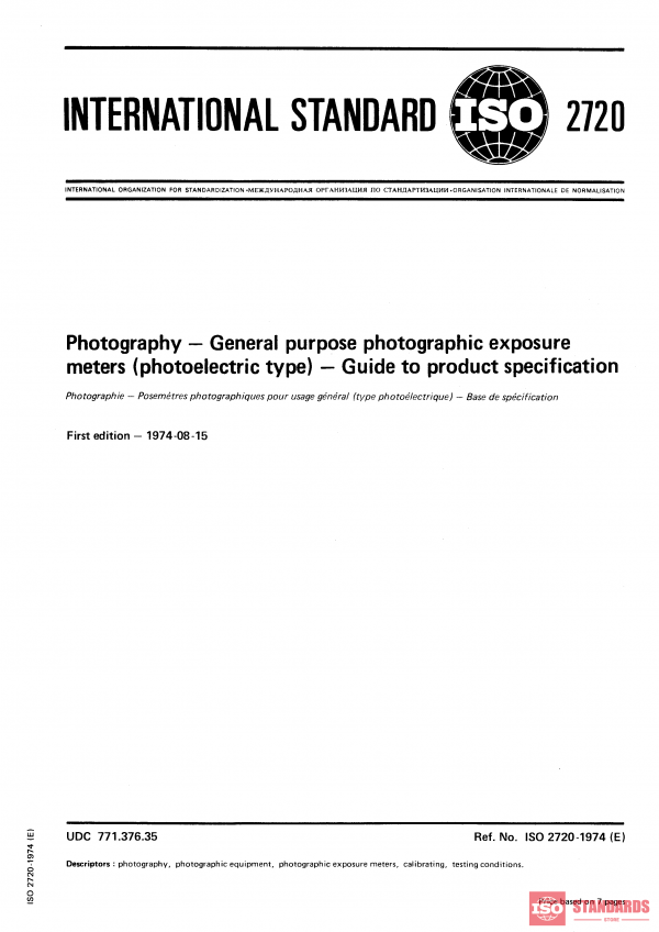 ISO 2720:1974 PDF
