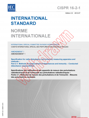 CISPR 16-2-1:2008/AMD1:2010 PDF