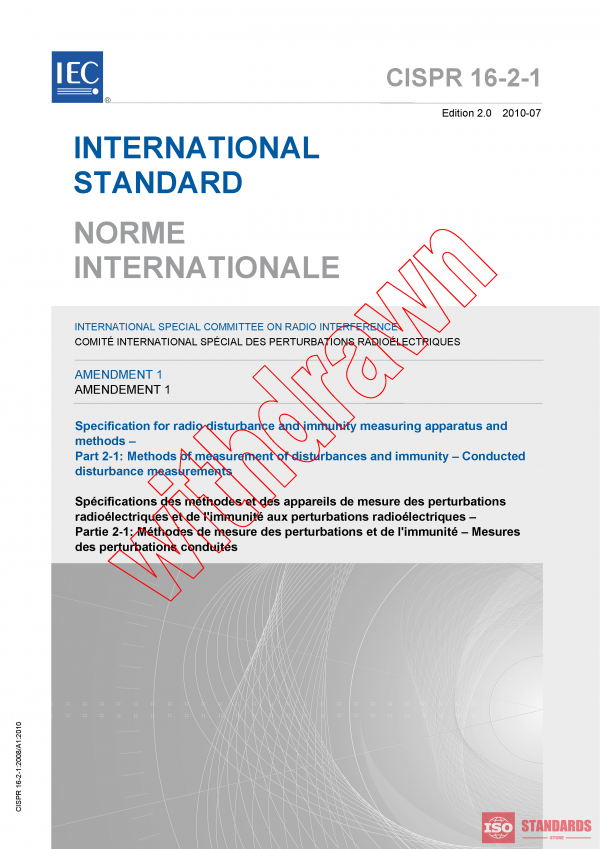 CISPR 16-2-1:2008/AMD1:2010 PDF
