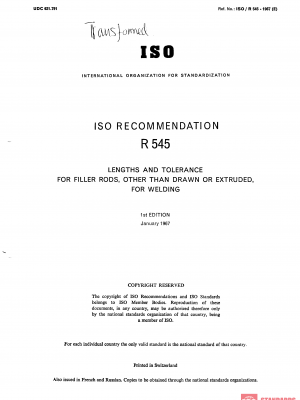 ISO/R 545:1967 PDF