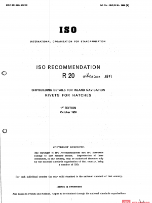 ISO/R 20:1956 PDF