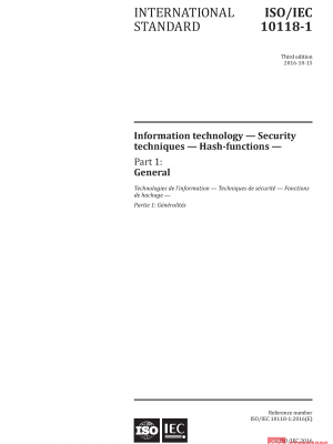 ISO/IEC 10118-1:2016 PDF