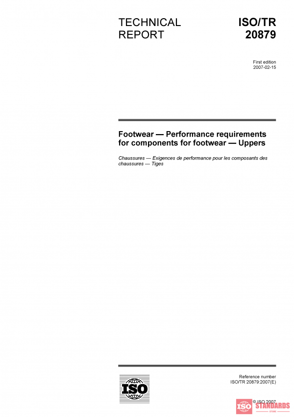 ISO/TR 20879:2007 PDF