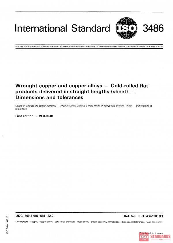 ISO 3486:1980 PDF