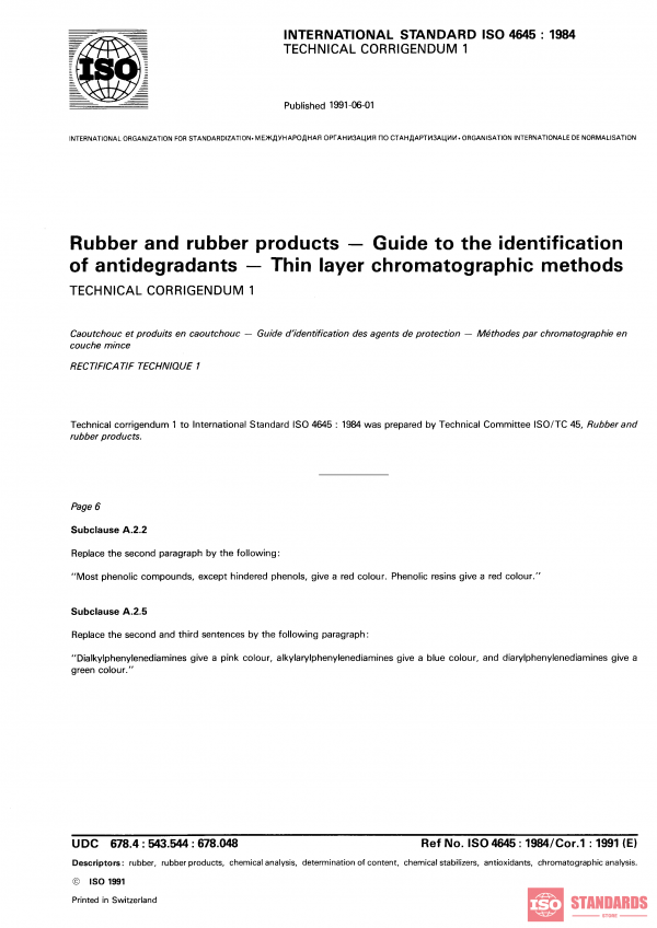 ISO 4645:1984/Cor 1:1991 PDF
