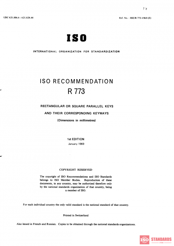 ISO/R 773:1969 PDF