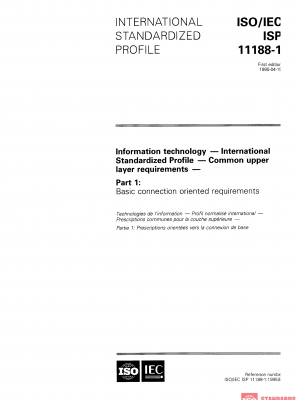 ISO/IEC ISP 11188-1:1995 PDF