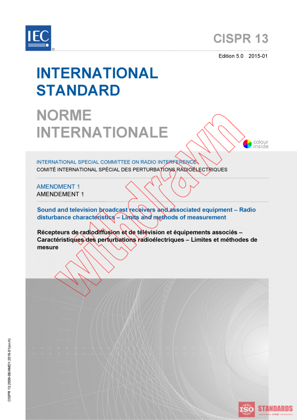 CISPR 13:2009/AMD1:2015 PDF