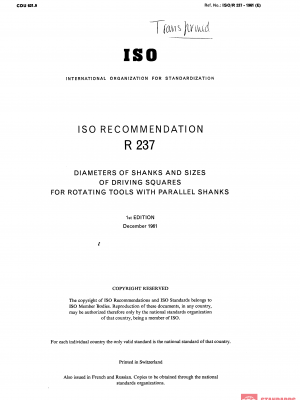 ISO/R 237:1961 PDF