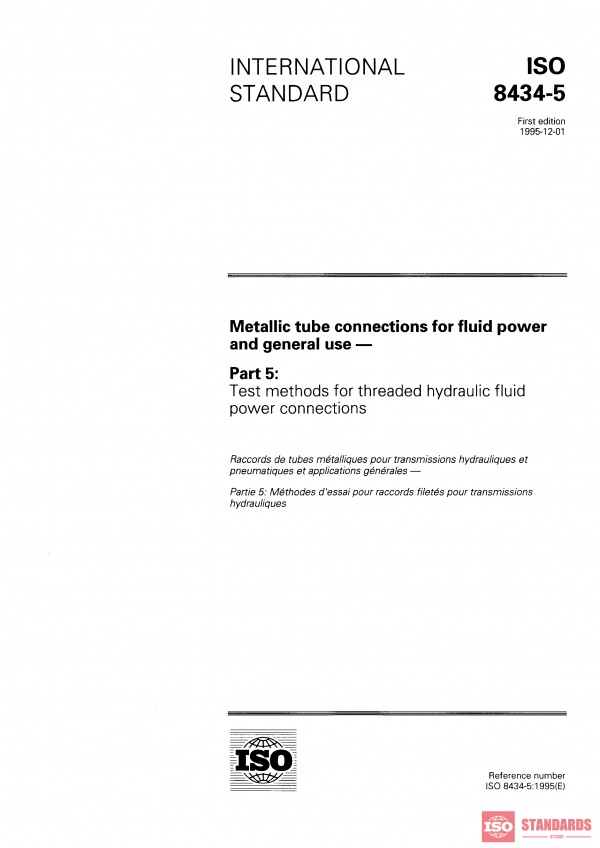 ISO 8434-5:1995 PDF
