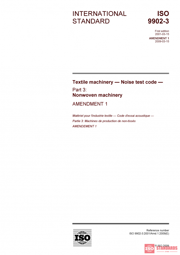 ISO 9902-3:2001/Amd 1:2009 PDF