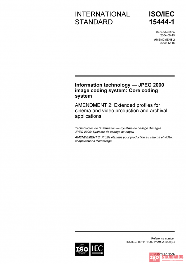 ISO/IEC 15444-1:2004/AMD2:2009 PDF